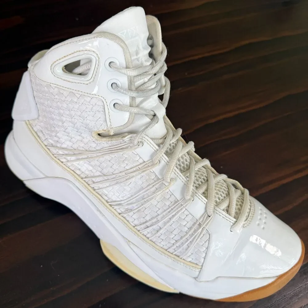 Nike Hyperdunk Lux White Gold Gum 2016 818137-100 Men's Sneakers Size 11